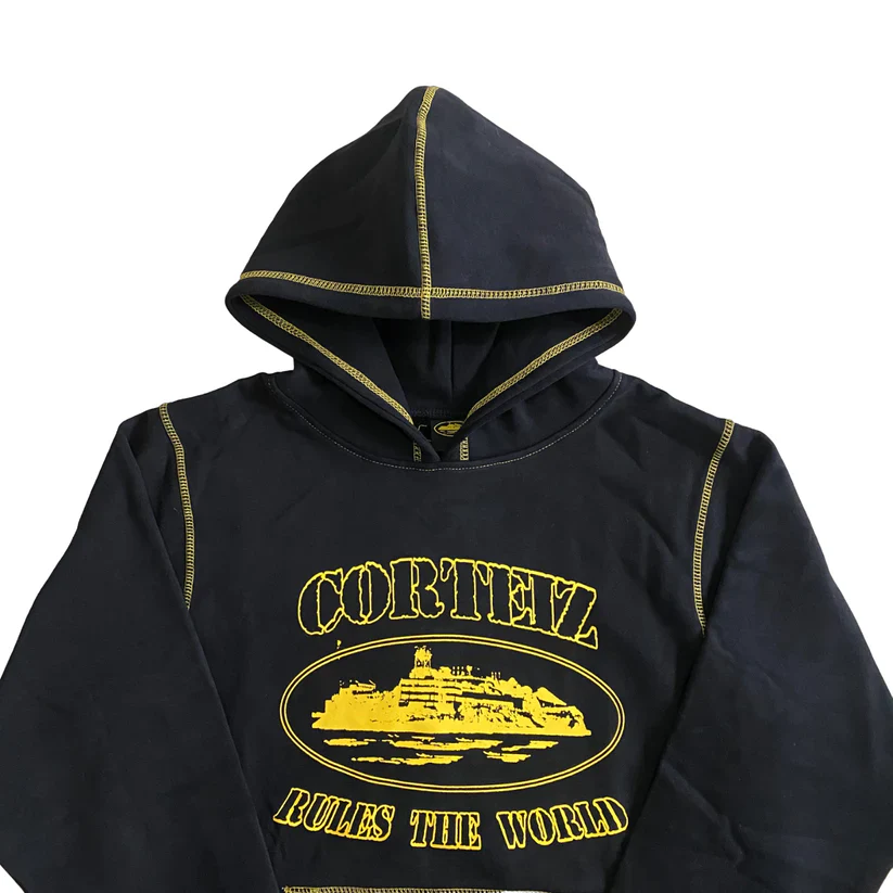 Corteiz Superior Hoodie - (BLACK/YELLOW) - Image 2