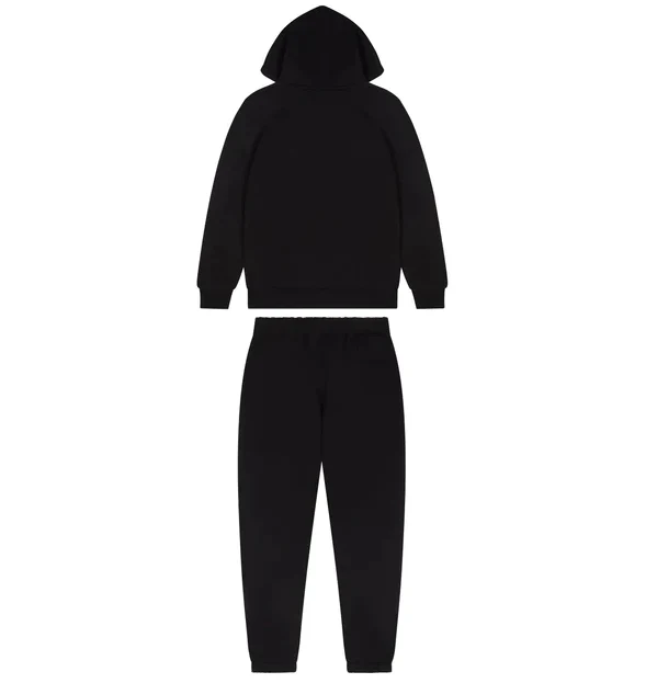 Trapstar Chenille Decoded Hooded Tracksuit - Black/Green Bee - Image 2